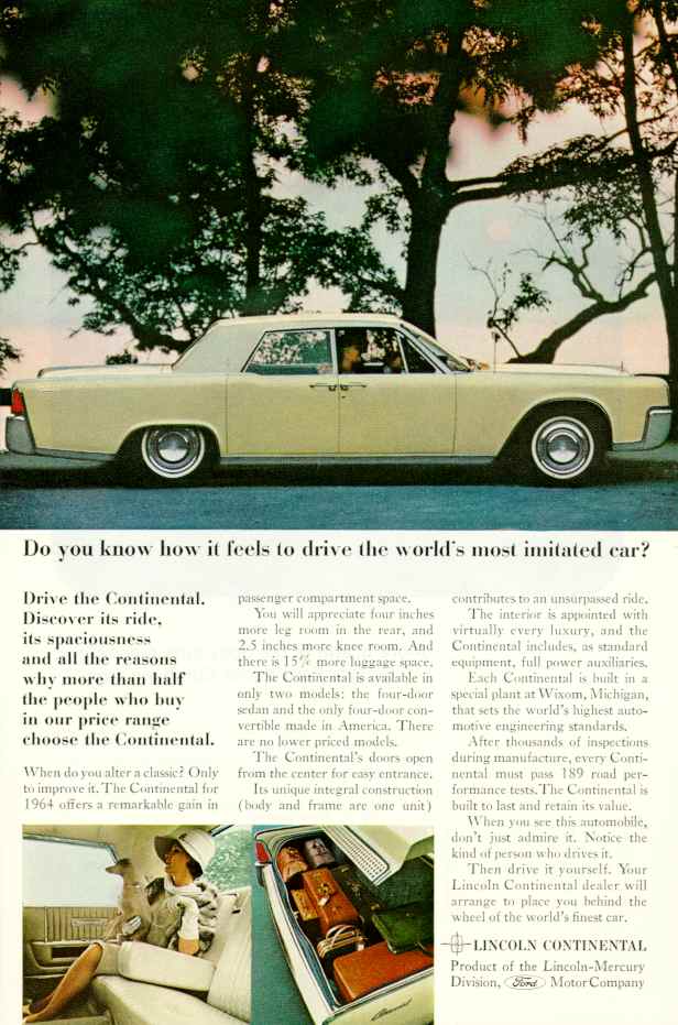 1964 Lincoln Auto Advertising